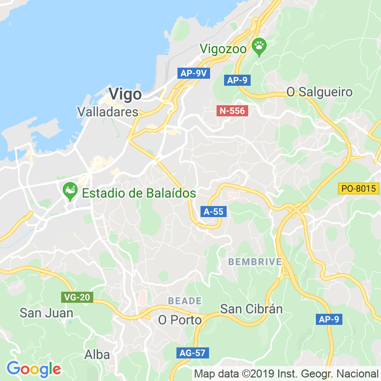 Código Postal calle Don Martin en Vigo