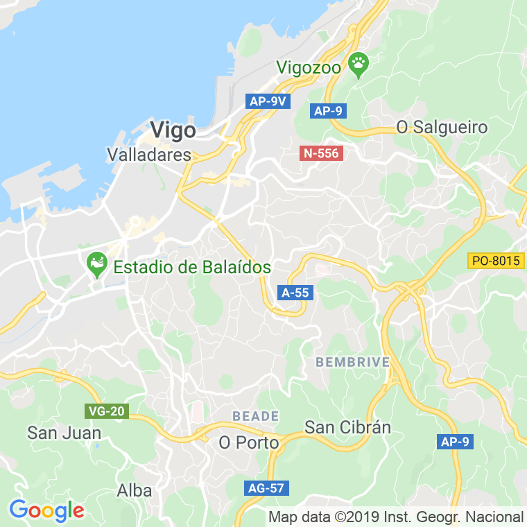 Código Postal calle Fonte   (Impares Del 1 Al Final)  (Pares Del 2 Al Final) en Vigo