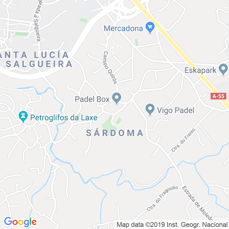 Código Postal calle Miraflores (Sardoma) en Vigo
