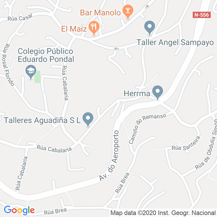 Código Postal calle Aguadina en Vigo