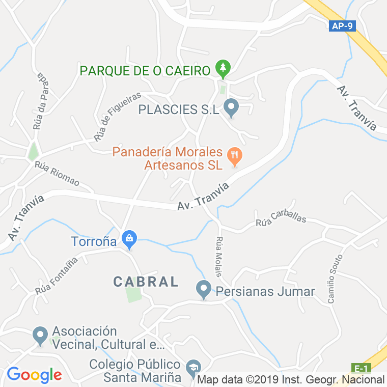 Código Postal calle Molais en Vigo
