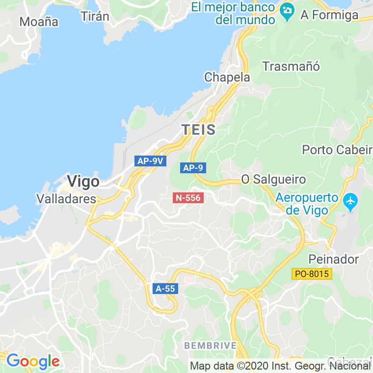 Código Postal calle Via en Vigo