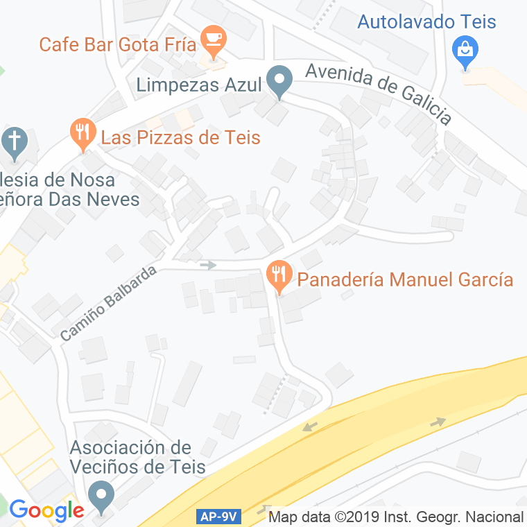 Código Postal calle Balbarda en Vigo