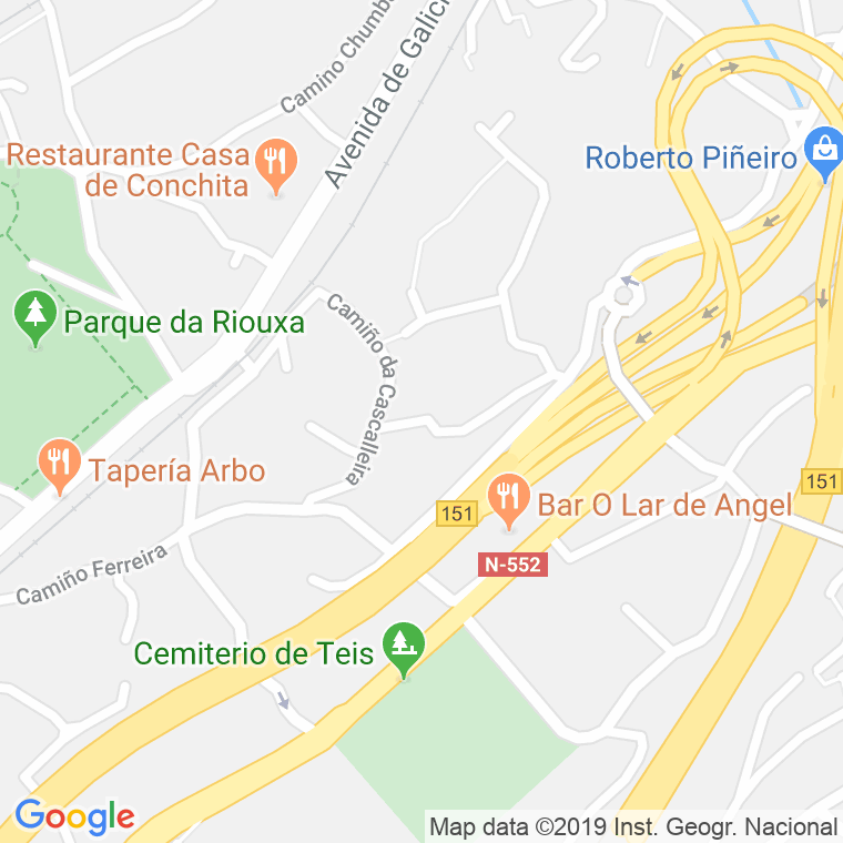 Código Postal calle Cascalleira en Vigo