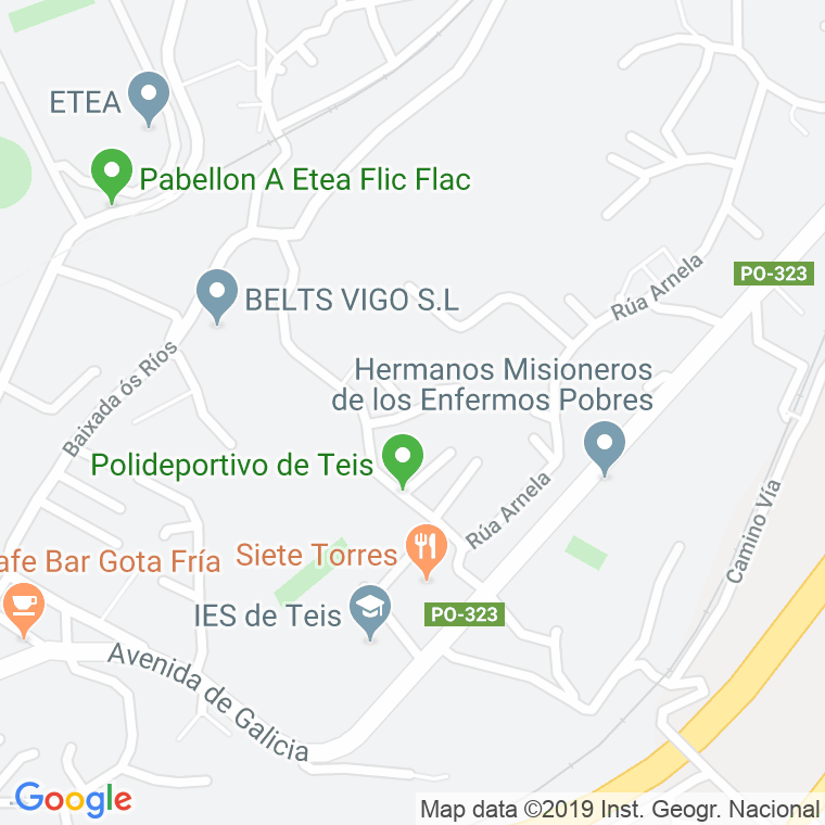 Código Postal calle Caxide en Vigo