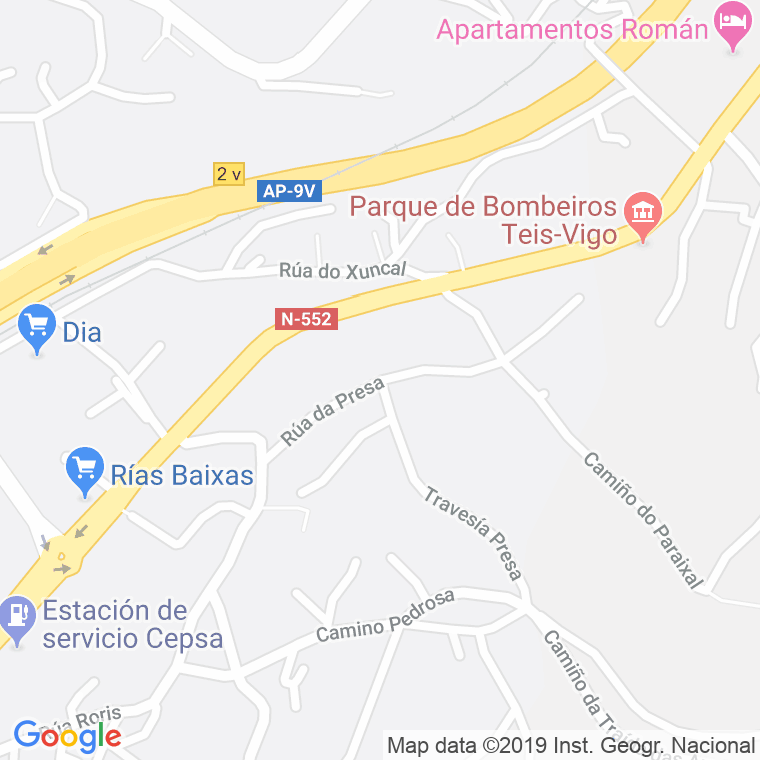 Código Postal calle Presa en Vigo