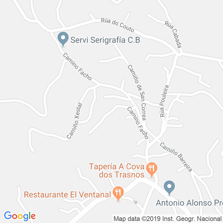 Código Postal calle Anguia (Beade), lugar en Vigo