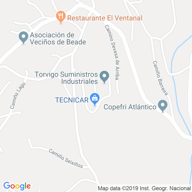 Código Postal calle Lascas (Beade), lugar en Vigo