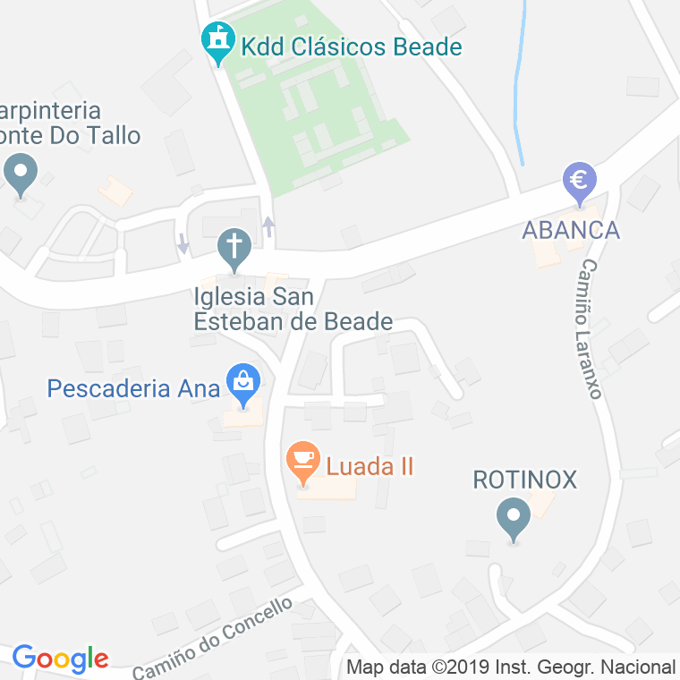 Código Postal calle Rialexo (Beade), lugar en Vigo