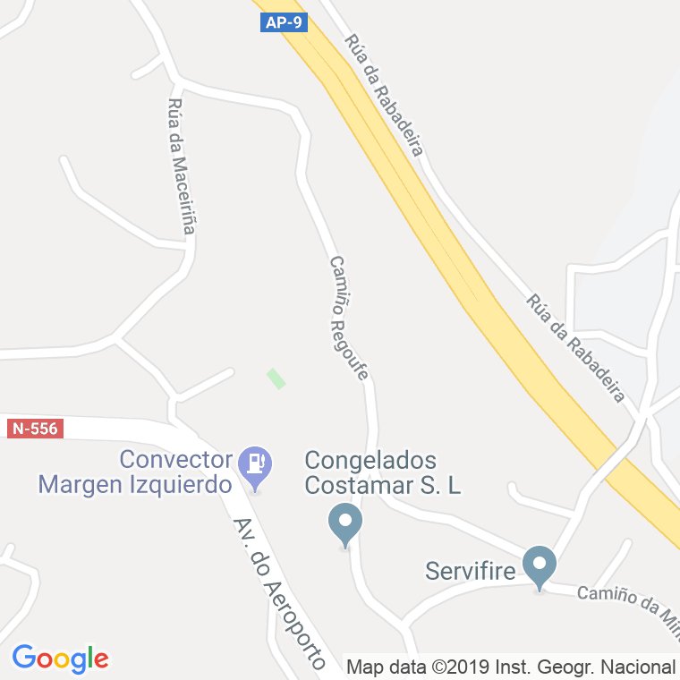 Código Postal calle Regoufe (Candean), lugar en Vigo