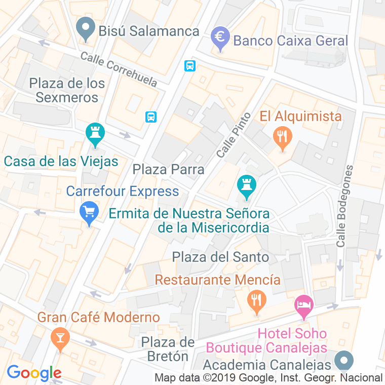 Código Postal calle Asaderia en Salamanca