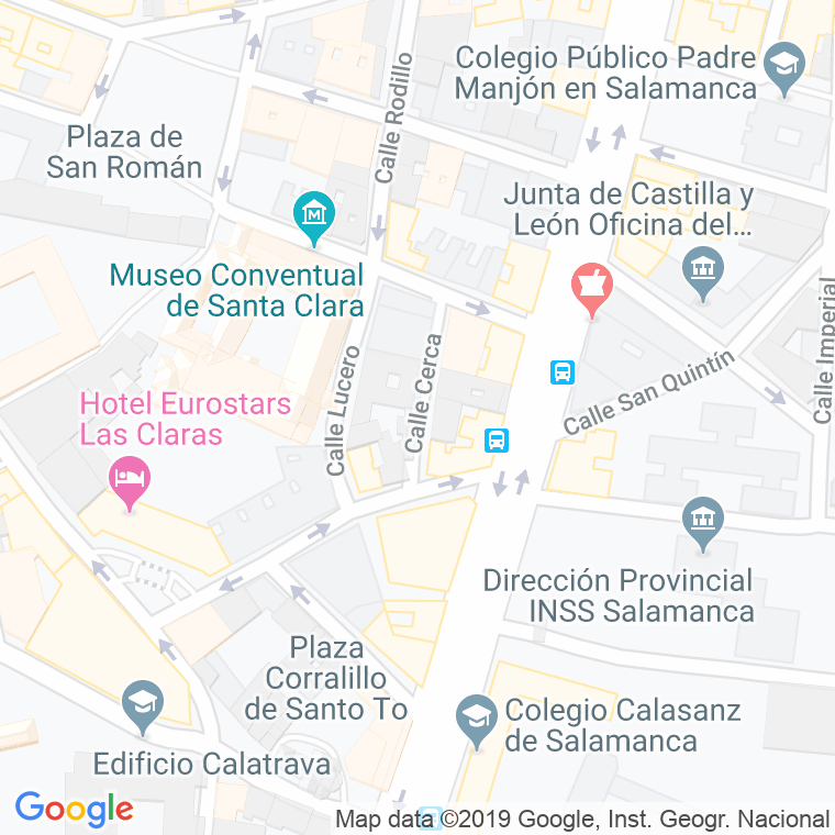 Código Postal calle Cerca, La en Salamanca