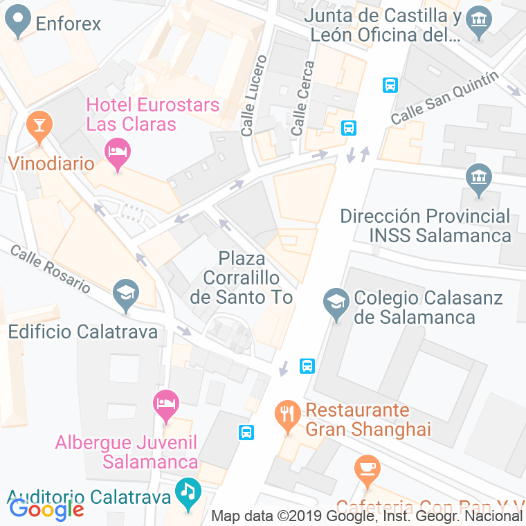 Código Postal calle Obispo Barbado Viejo en Salamanca