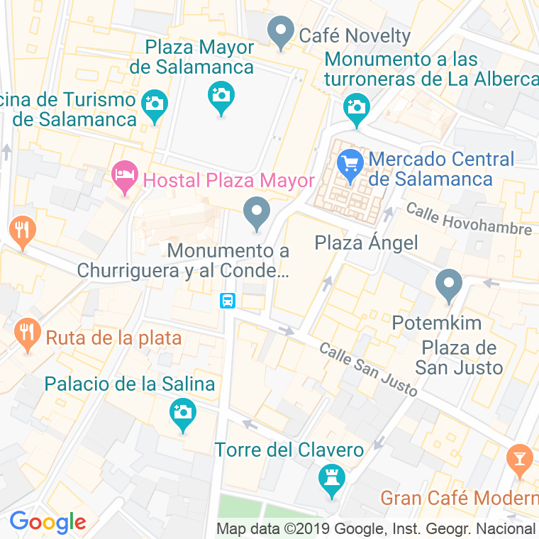 Código Postal calle Poeta Iglesias, plaza en Salamanca