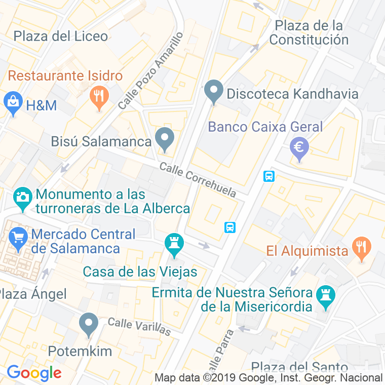 Código Postal calle Portales De Camiñas en Salamanca
