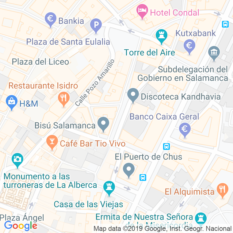 Código Postal calle Reina en Salamanca