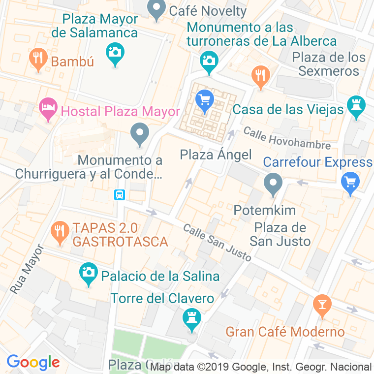 Código Postal calle San Juan De La Cruz en Salamanca