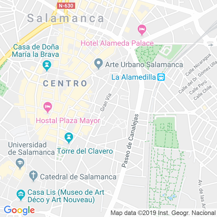 Código Postal calle San Pablo   (Impares Del 1 Al 17)  (Pares Del 2 Al 28) en Salamanca