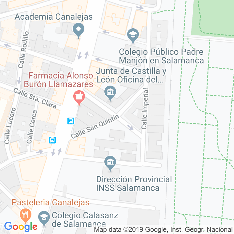 Código Postal calle San Quintin en Salamanca