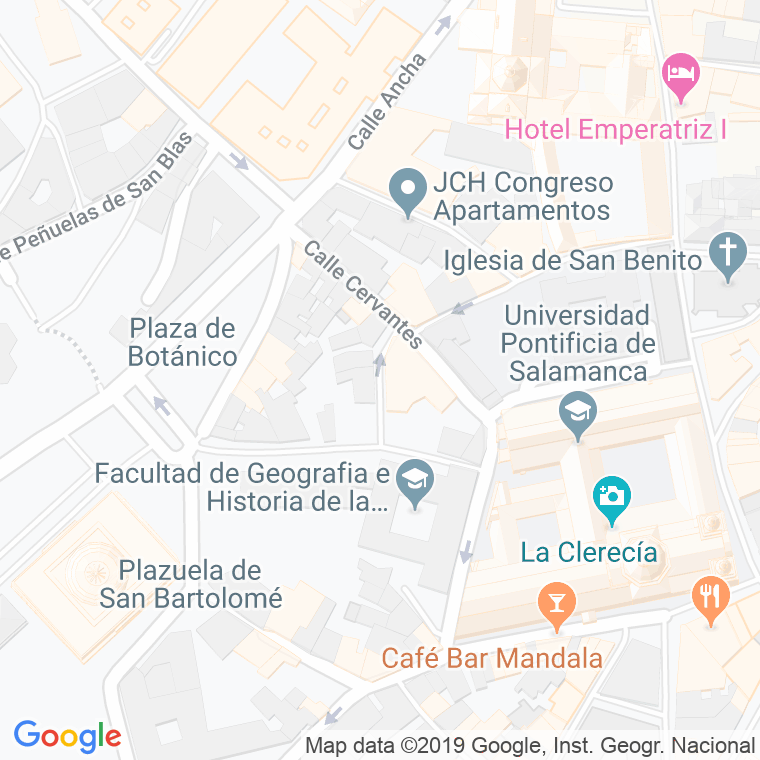 Código Postal calle Carniceros en Salamanca