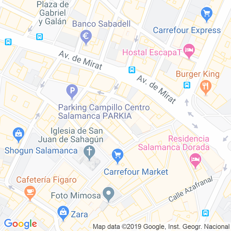 Código Postal calle Corral De Villaverde en Salamanca