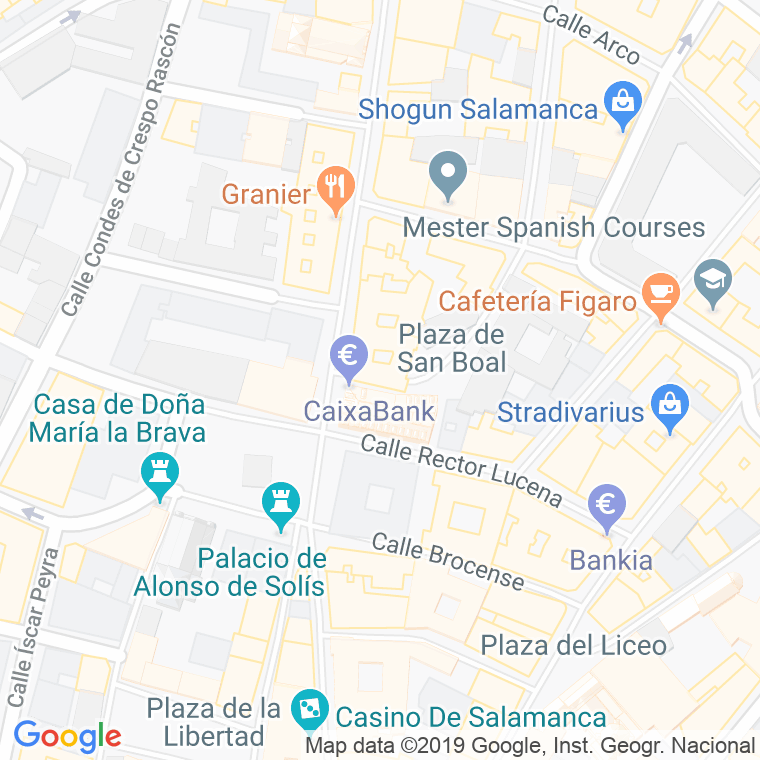 Código Postal calle Damaso Ledesma en Salamanca