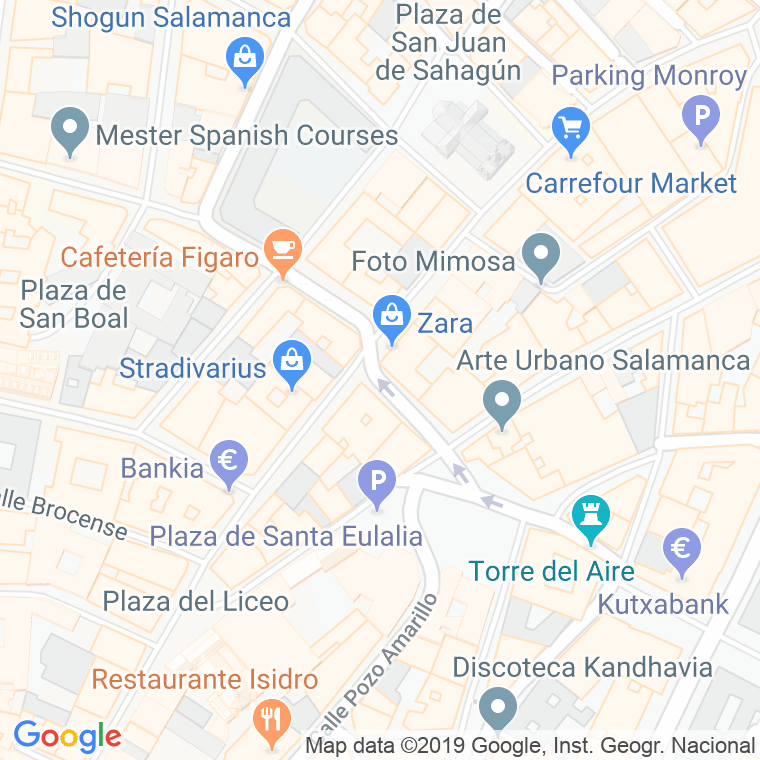 Código Postal calle Dean Polo Benito en Salamanca
