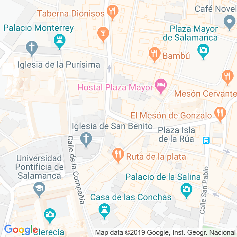 Código Postal calle Juan Del Rey en Salamanca