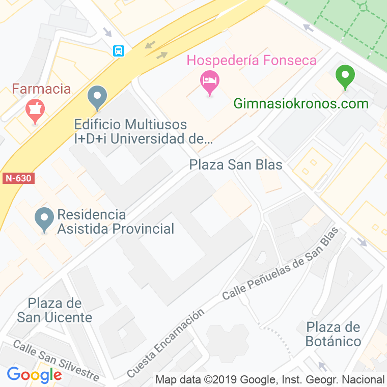 Código Postal calle Maestro Avila en Salamanca