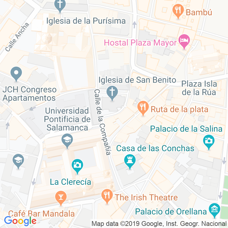 Código Postal calle San Benito, plaza en Salamanca