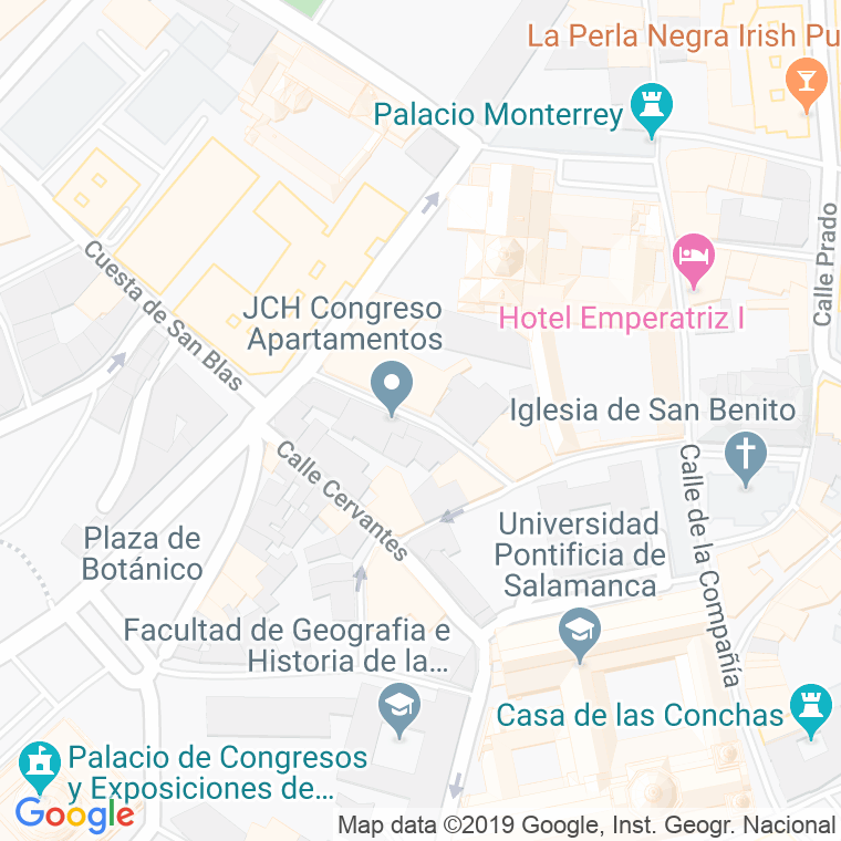 Código Postal calle Tahonas Viejas en Salamanca