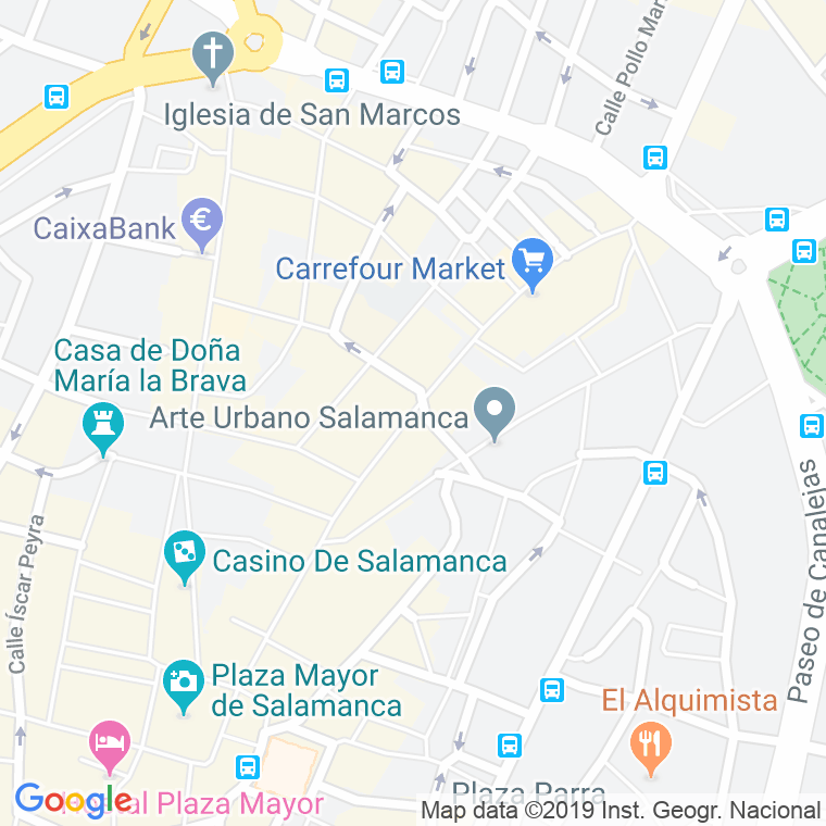 Código Postal calle Toro en Salamanca