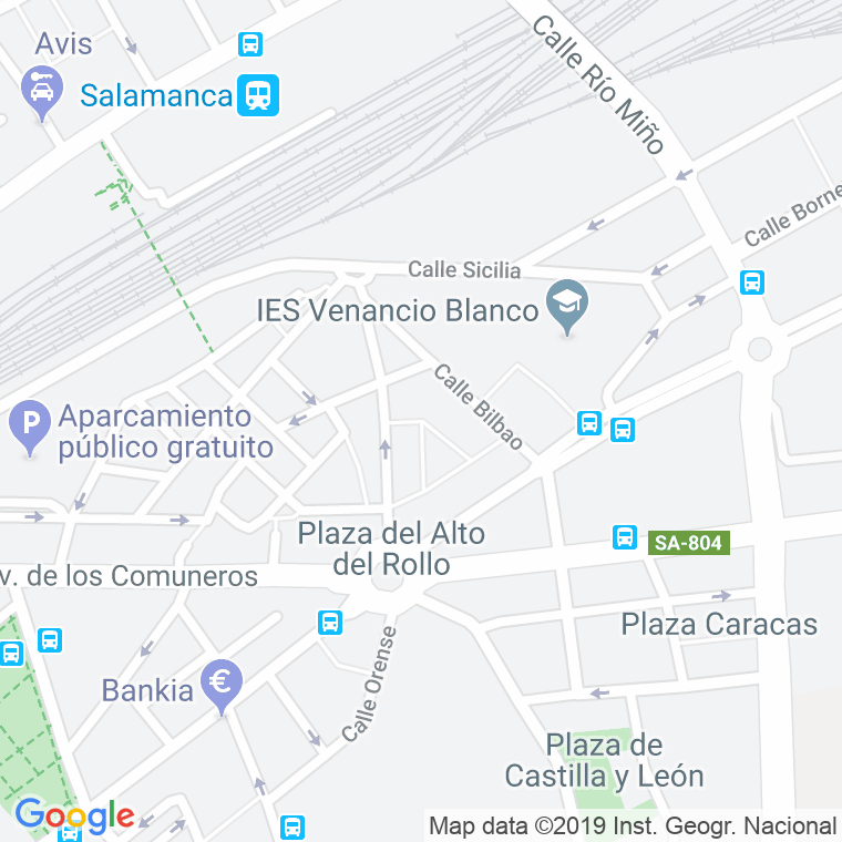 Código Postal calle Arenales, De Los en Salamanca