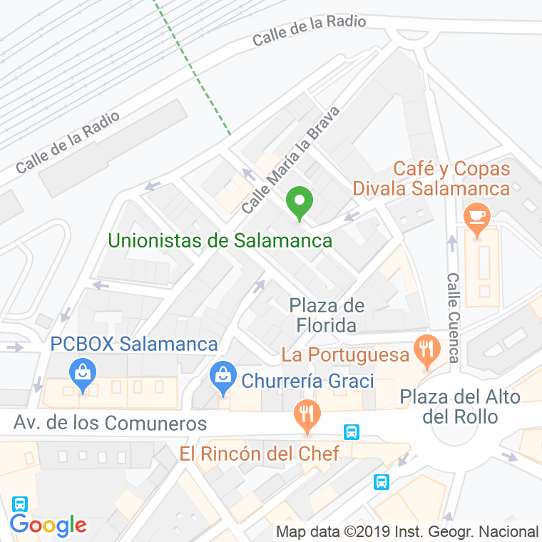 Código Postal calle Concordia en Salamanca