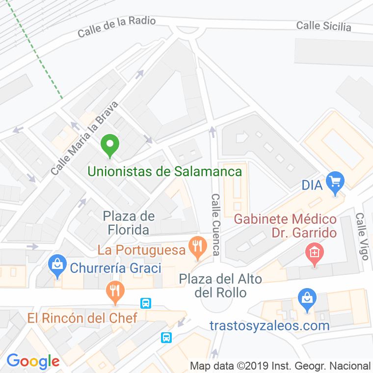 Código Postal calle Costa Rica en Salamanca