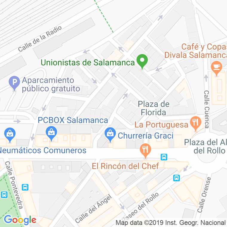 Código Postal calle Cuba en Salamanca