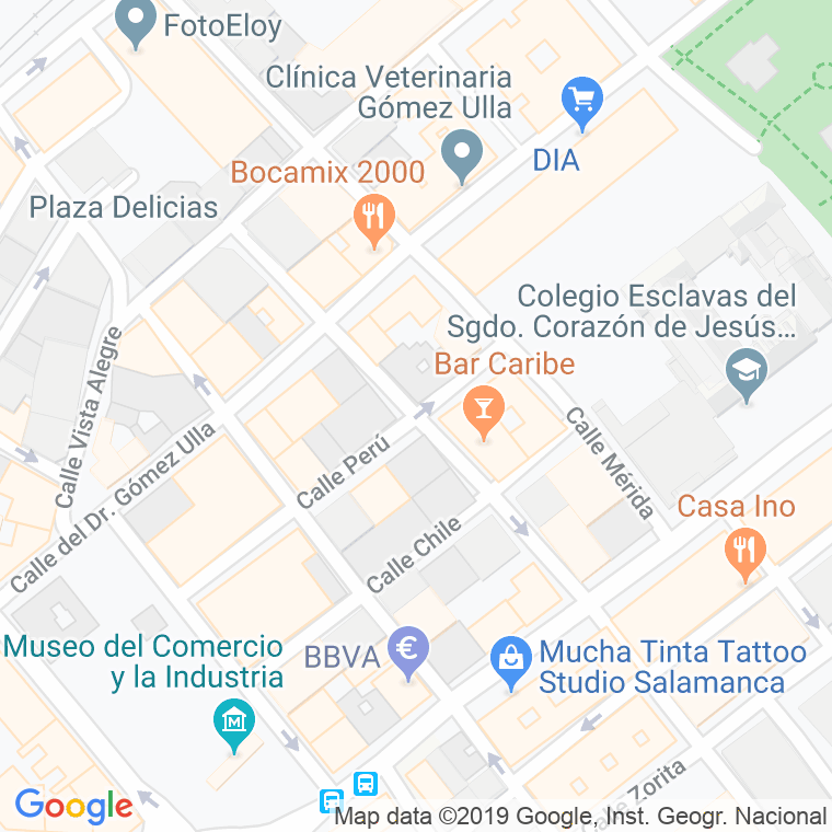 Código Postal calle Guatemala en Salamanca