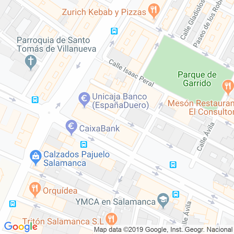 Código Postal calle Bartolome Ruiz en Salamanca