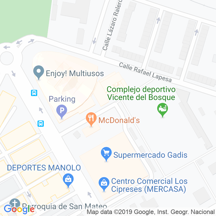 Código Postal calle Gloria Fuertes en Salamanca