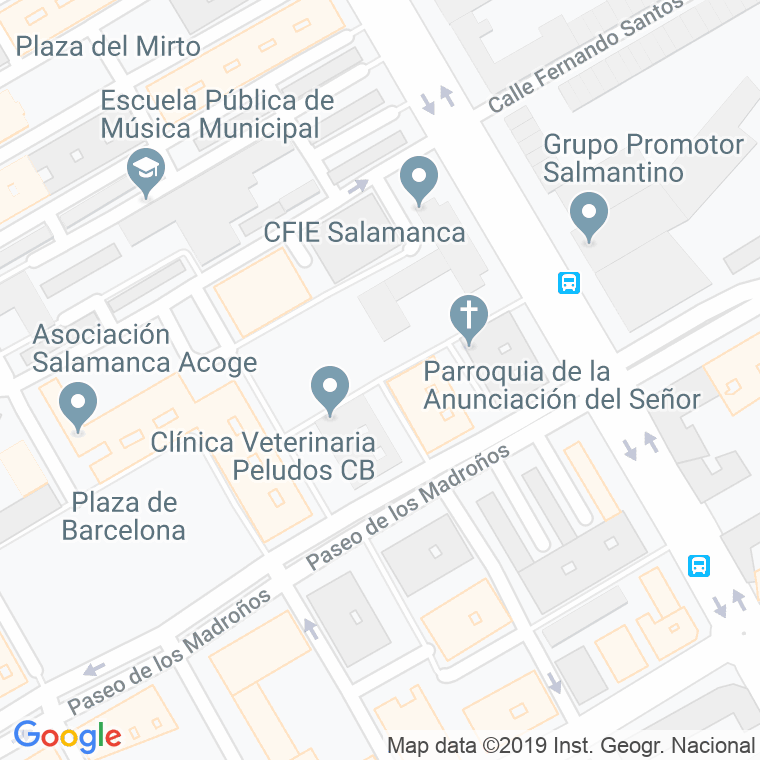 Código Postal calle Jardiel Poncela en Salamanca