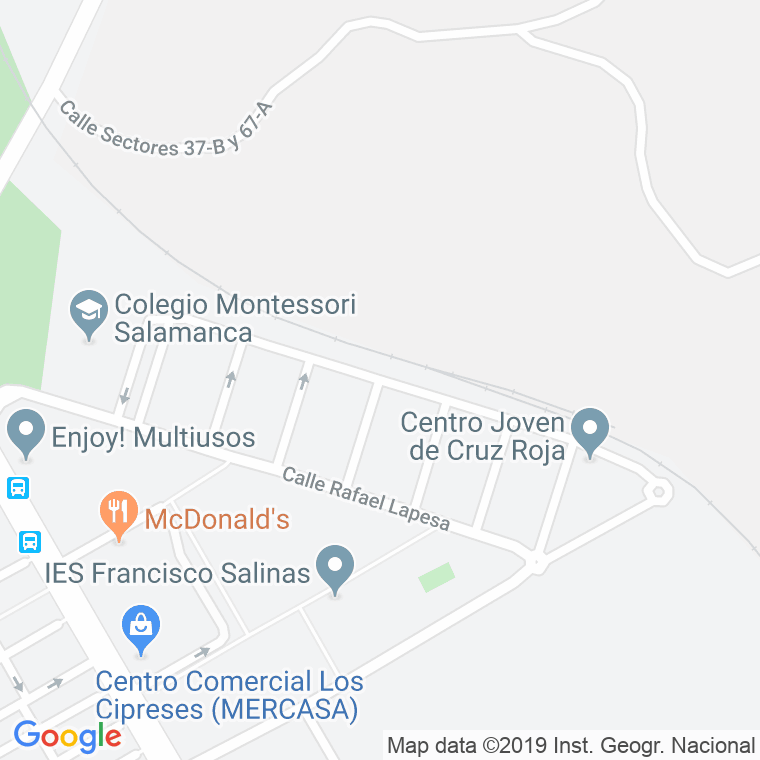 Código Postal calle Padre Arintero en Salamanca