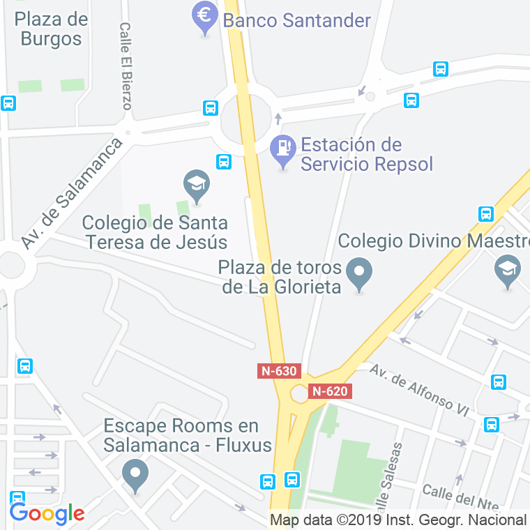 Código Postal calle Raimundo De Borgoña, avenida en Salamanca