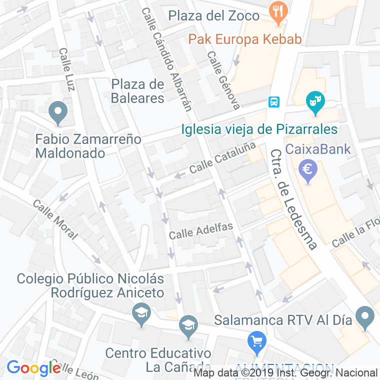 Código Postal calle Amistad en Salamanca