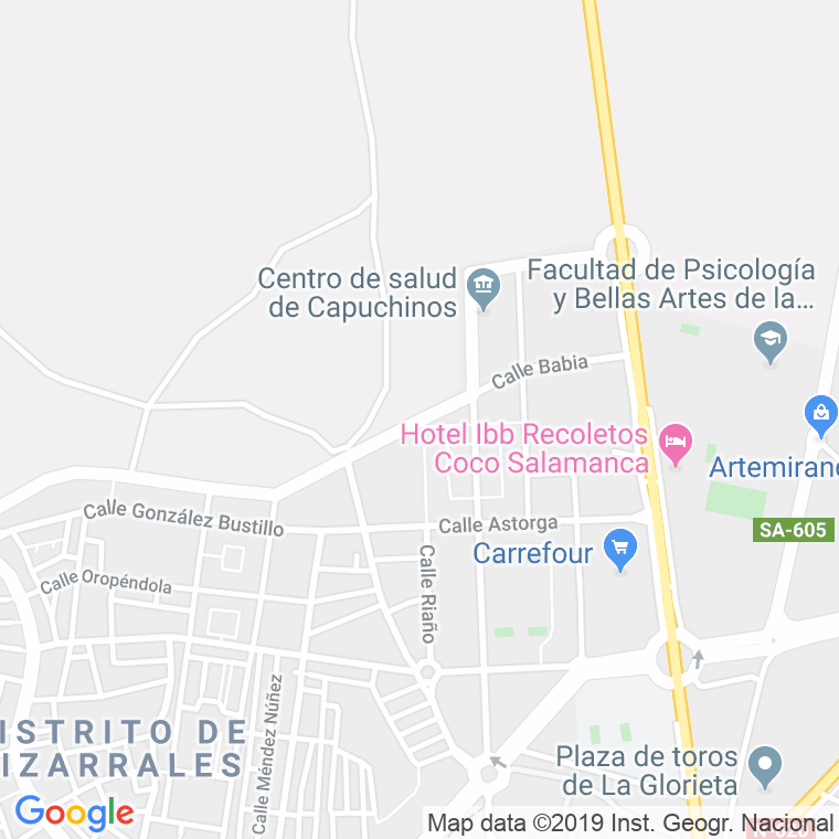 Código Postal calle Babia en Salamanca