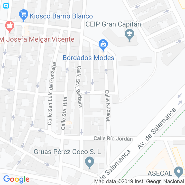 Código Postal calle Belen en Salamanca