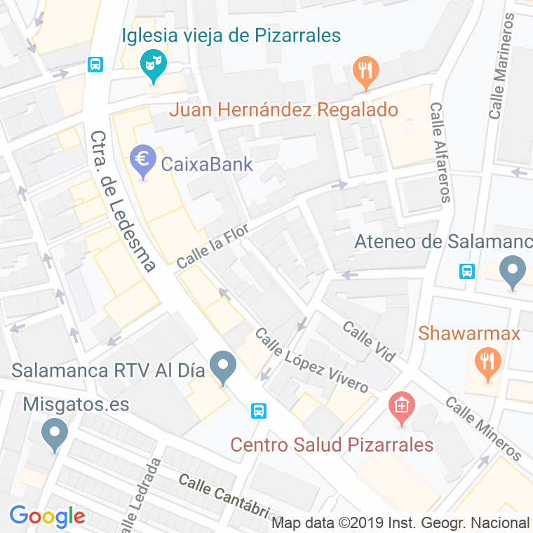 Código Postal calle Doctor Talavera en Salamanca