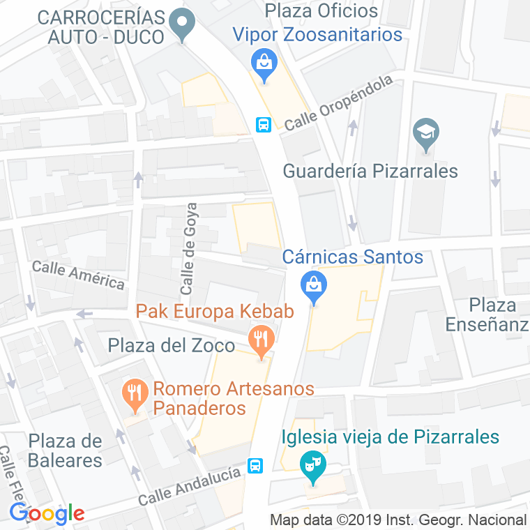 Código Postal calle Florinda La Cava en Salamanca