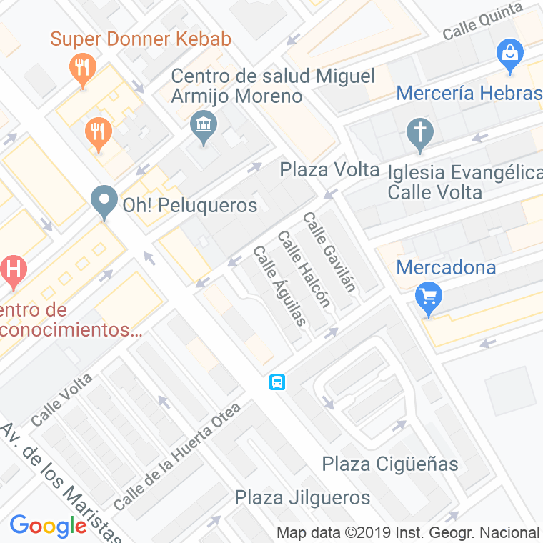 Código Postal calle Aguilas en Salamanca