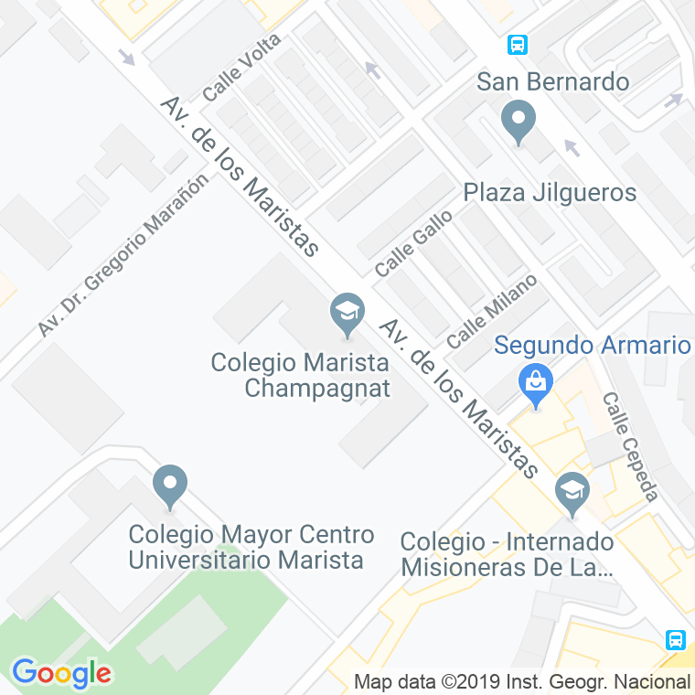 Código Postal calle Champagnat, avenida en Salamanca