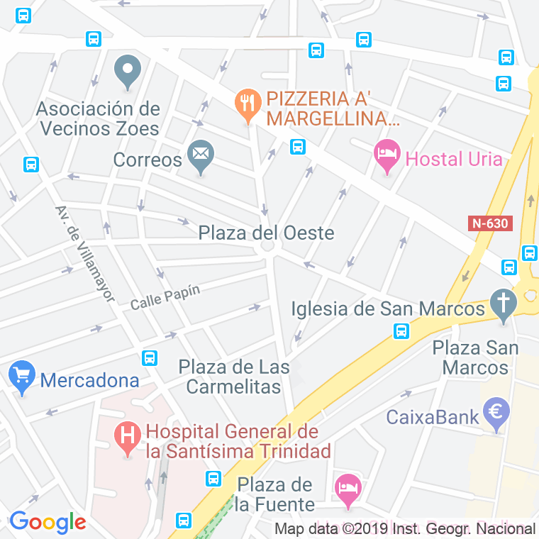 Código Postal calle Fray Luis De Granada en Salamanca
